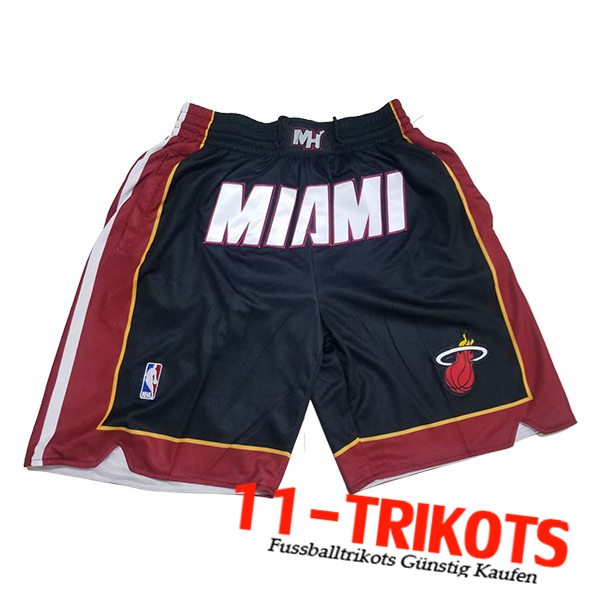 Miami Heat Shorts NBA 2023/24 Schwarz/Rot