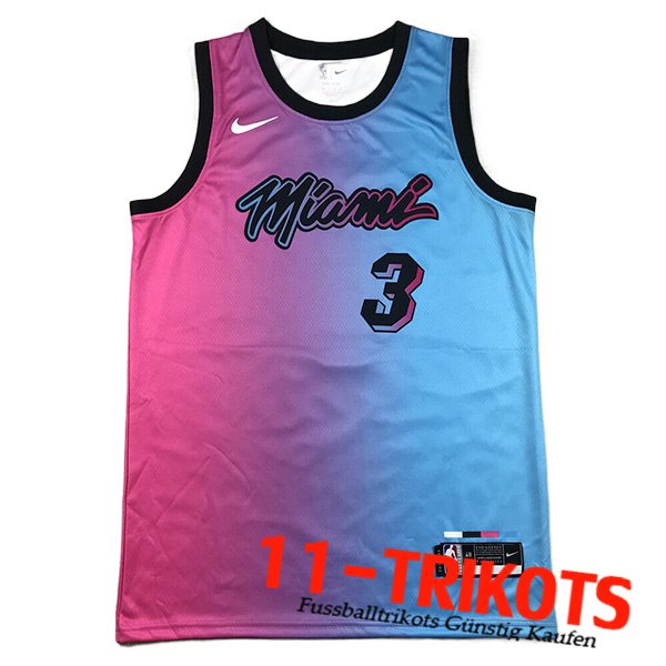 Miami Heat Trikots (WADE #3) 2023/24 Blau/lila