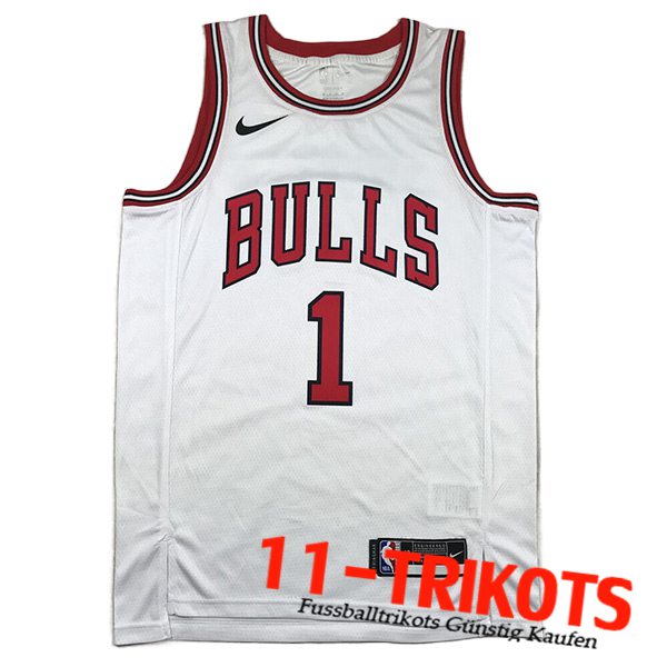 Chicago Bulls Trikots (Rosa #1) 2023/24 Weiß