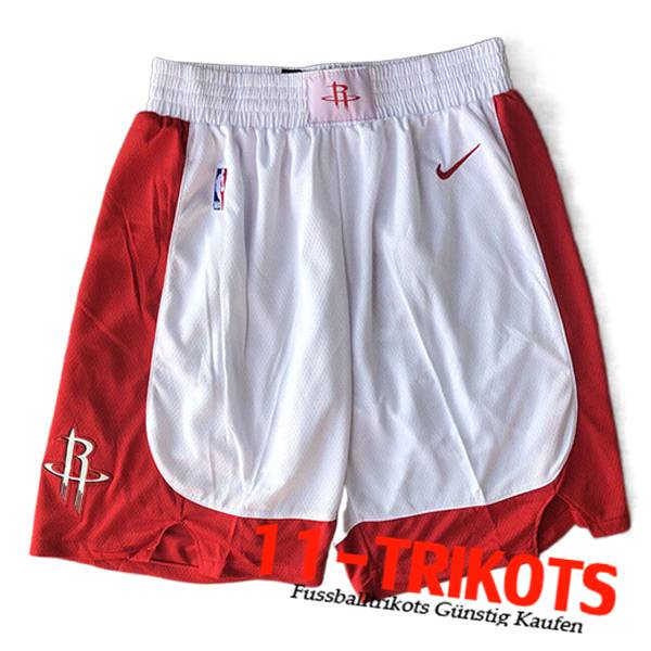 Houston Rockets Shorts NBA 2023/24 Rot/Weiß