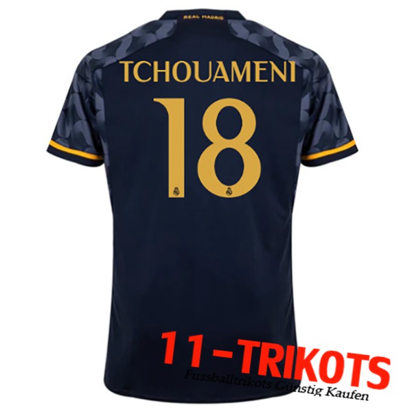 Real Madrid (TCHOUAMÉNI #18) 2023/2024 Auswärtstrikot