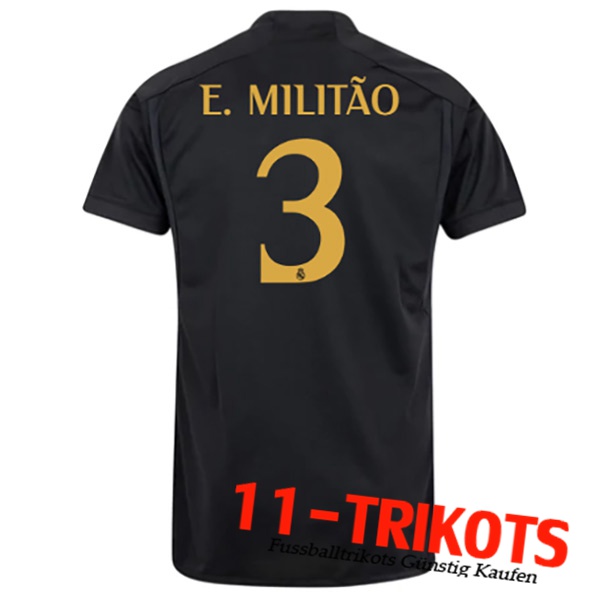 Real Madrid (E. MILITÃO #3) 2023/2024 Third Trikot