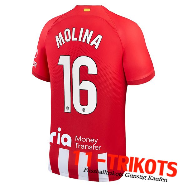 Atletico Madrid (NAHUEL MOLINA #16) 2023/2024 Heimtrikot