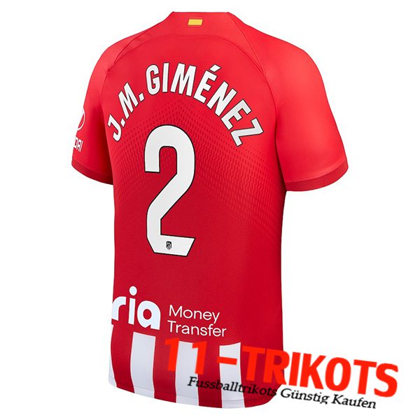 Atletico Madrid (J.M. GIMÉNEZ #2) 2023/2024 Heimtrikot