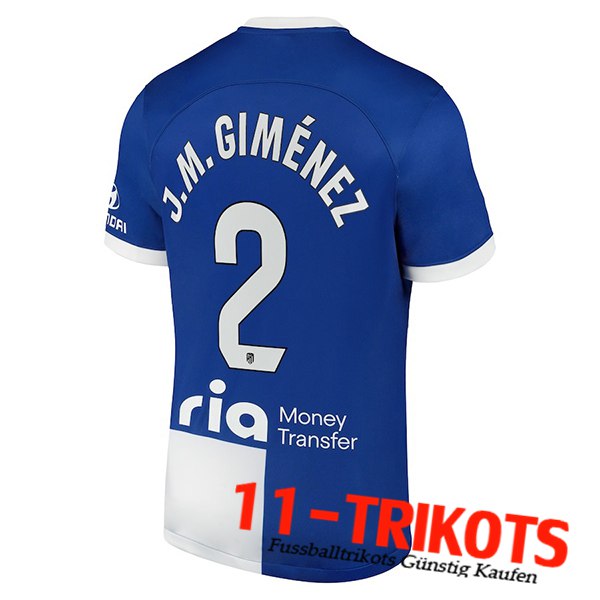 Atletico Madrid (J.M. GIMÉNEZ #2) 2023/2024 Auswärtstrikot