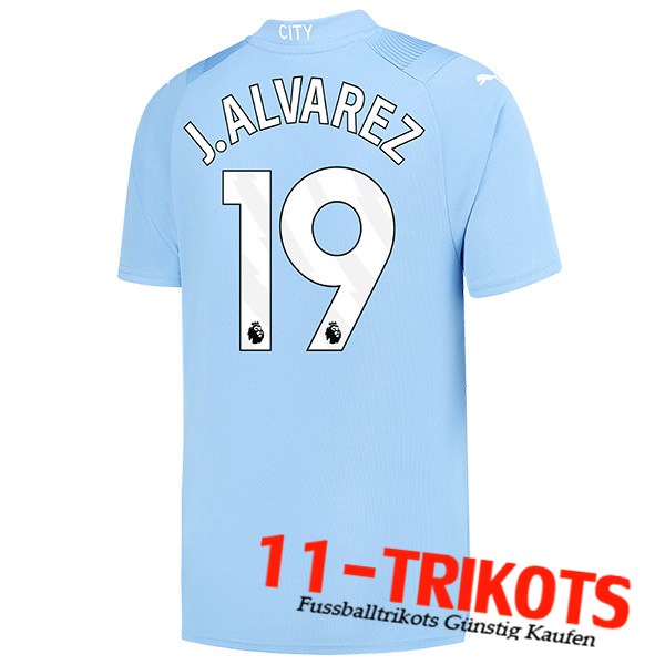 Manchester City (J.LVAREZ #19) 2023/2024 Heimtrikot