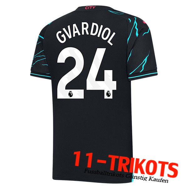Manchester City (GVARDIOL #24) 2023/2024 Third Trikot
