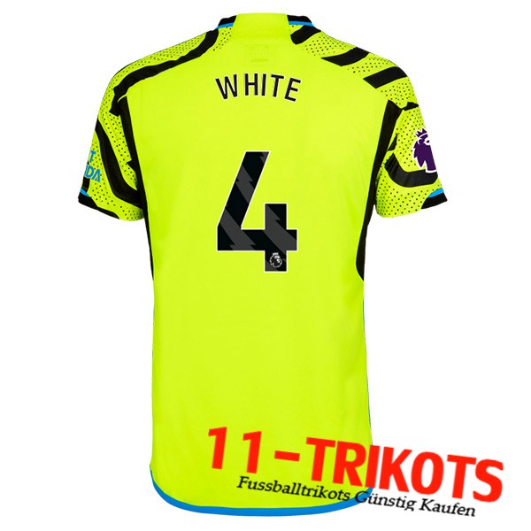 Arsenal (WHITE #4) 2023/2024 Auswärtstrikot