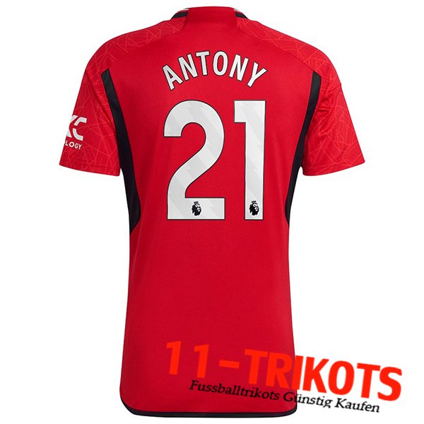 Manchester United (ANTONY #21) 2023/2024 Heimtrikot