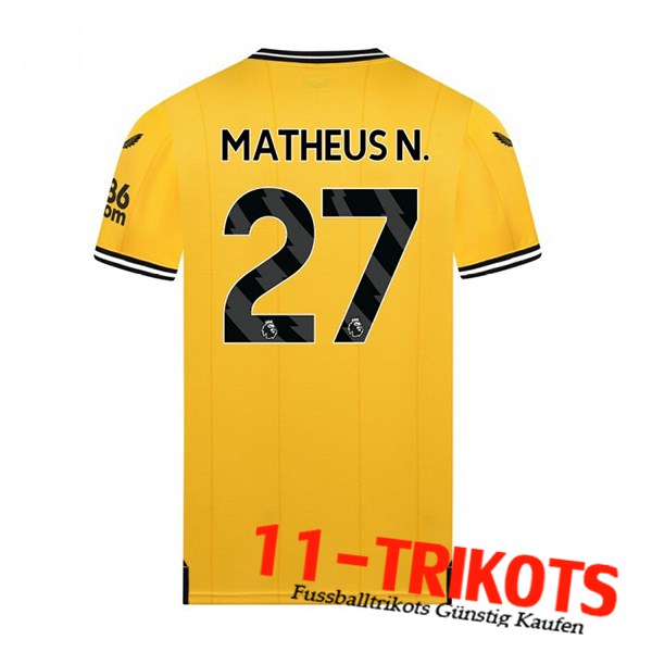 Wolves (MATHEUS N. #27) 2023/2024 Heimtrikot