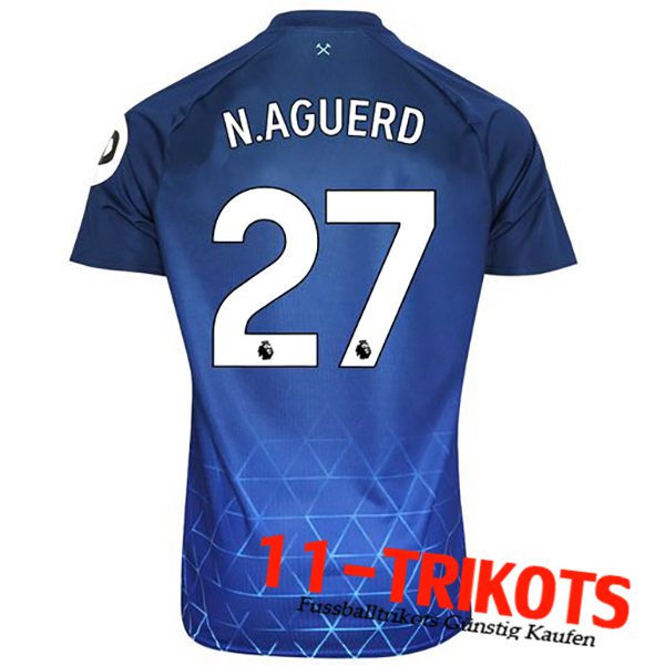 West Ham (N. AGUERD #27) 2023/2024 Third Trikot