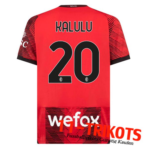 AC Milan (KALULU #20) 2023/2024 Heimtrikot