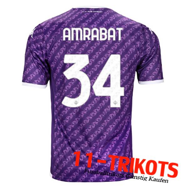 ACF Fiorentina (AMRABAT #34) 2023/2024 Heimtrikot
