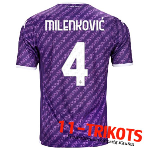 ACF Fiorentina (MILENKOVIC #4) 2023/2024 Heimtrikot