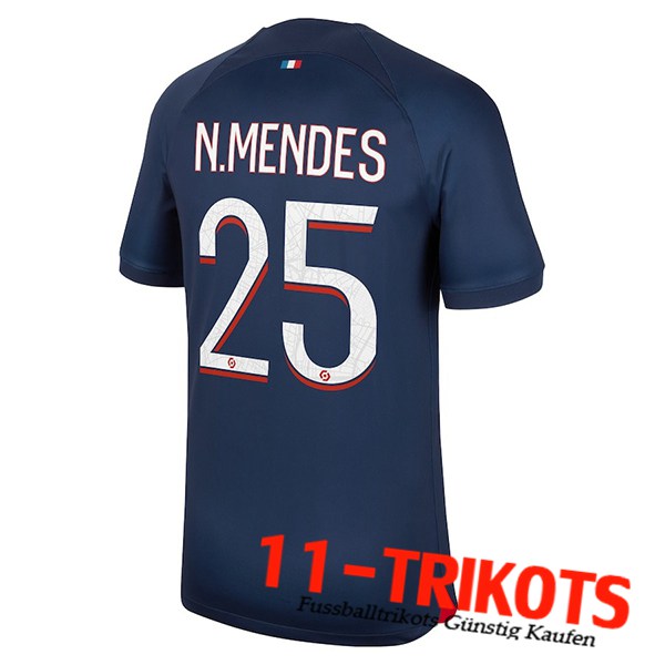 PSG (N.MENDES #25) 2023/2024 Heimtrikot