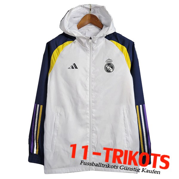 Real Madrid Windjacke Weiß 2023/2024 -06