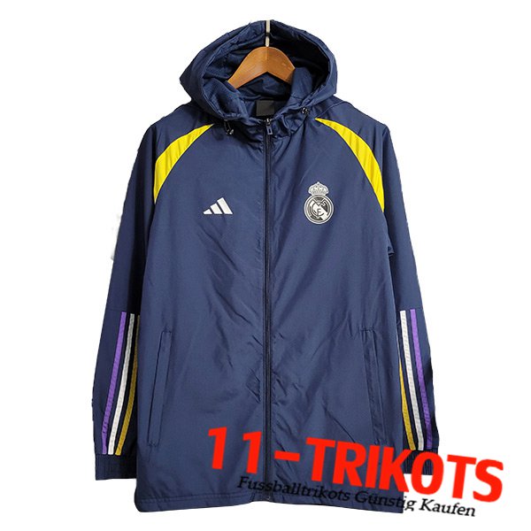 Real Madrid Windjacke Navy blau 2023/2024 -04