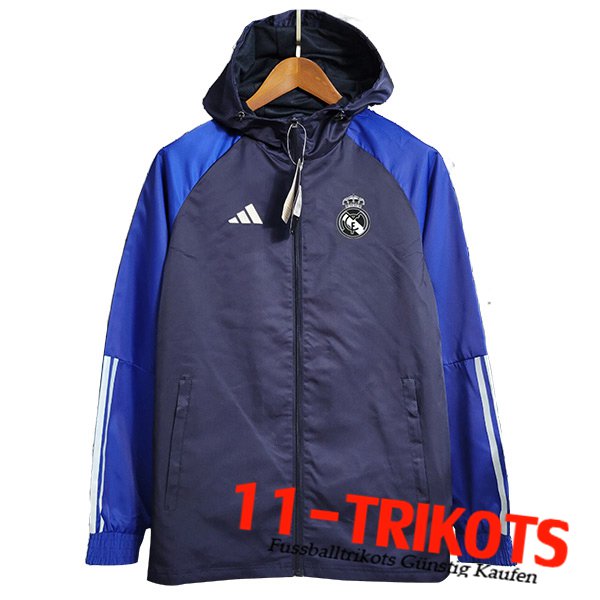 Real Madrid Windjacke Navy blau 2023/2024 -03