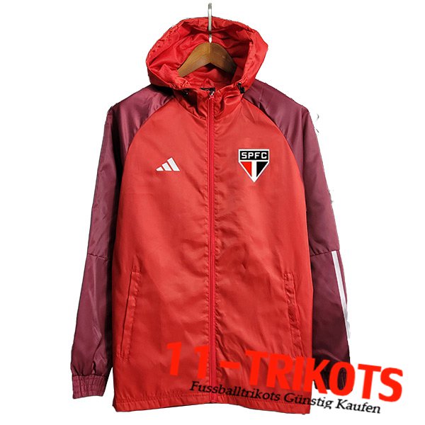 Sao Paulo FC Windjacke Rot 2023/2024 -04