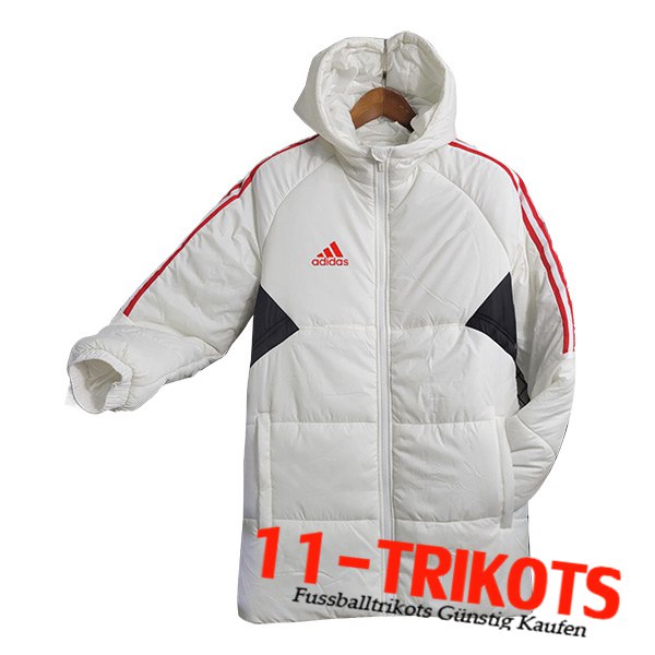 Adidas Neues Daunenjacke Mit Kapuze Weiß 2023/2024