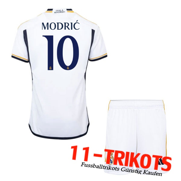 Real Madrid (MODRIC #10) Kinders 2023/2024 Heimtrikot