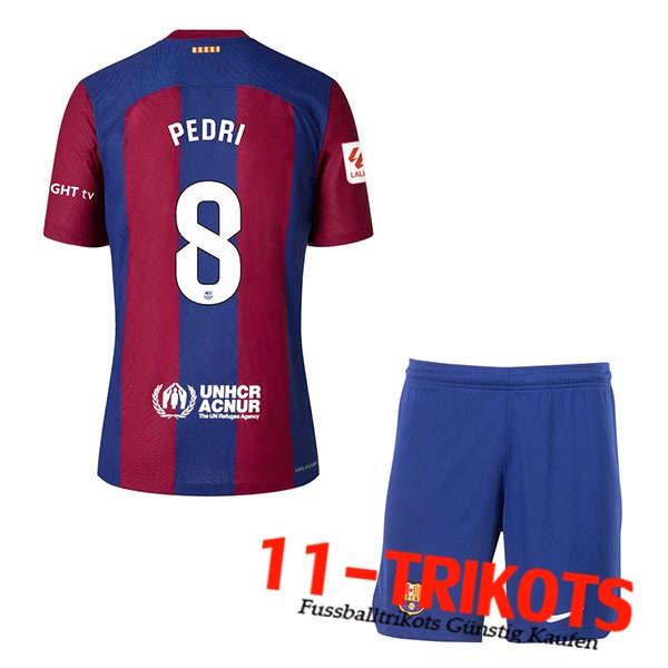 Barcelona (PEDRI #8) Kinders 2023/2024 Heimtrikot