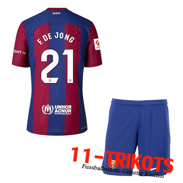 Barcelona (F. DE JONG #21) Kinders 2023/2024 Heimtrikot