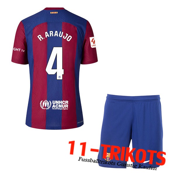 Barcelona (R. ARAUJO #4) Kinders 2023/2024 Heimtrikot