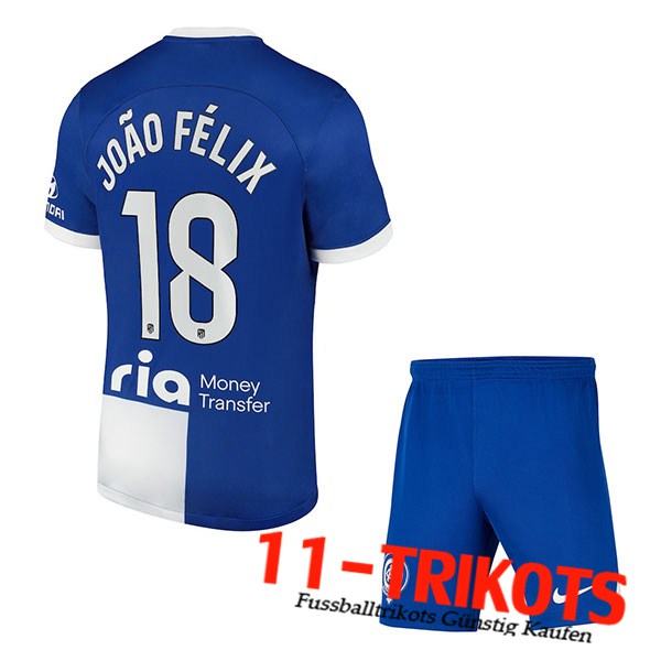 Atletico Madrid (JOÃO FÉLIX #18) Kinders 2023/2024 Auswärtstrikot