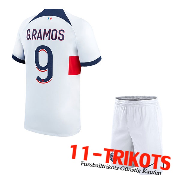 PSG (G.RAMOS #9) Kinders 2023/2024 Auswärtstrikot