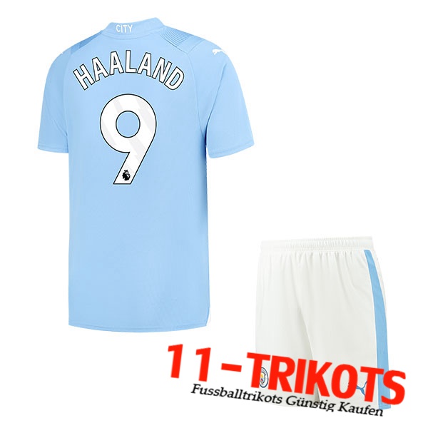 Manchester City (HAALAND #9) Kinders 2023/2024 Heimtrikot