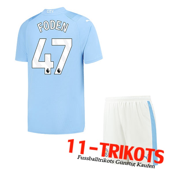 Manchester City (FODEN #47) Kinders 2023/2024 Heimtrikot