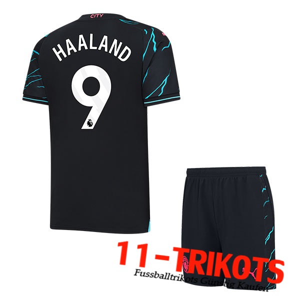 Manchester City (HAALAND #9) Kinders 2023/2024 Third Trikot