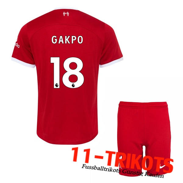 Liverpool (GAKPO #18) Kinders 2023/2024 Heimtrikot