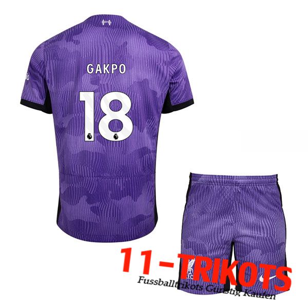 Liverpool (GAKPO #18) Kinders 2023/2024 Third Trikot