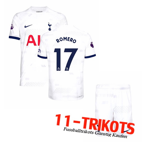 Tottenham Hotspur (ROMERO #17) Kinders 2023/2024 Heimtrikot