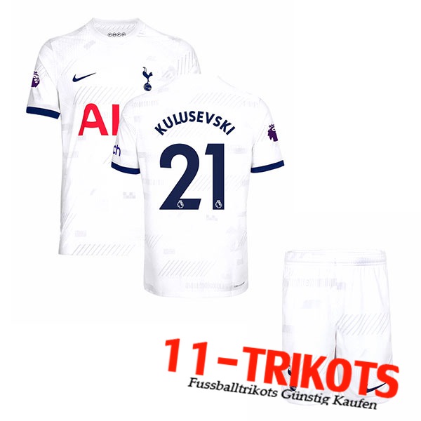 Tottenham Hotspur (KULUSEVSKI #21) Kinders 2023/2024 Heimtrikot