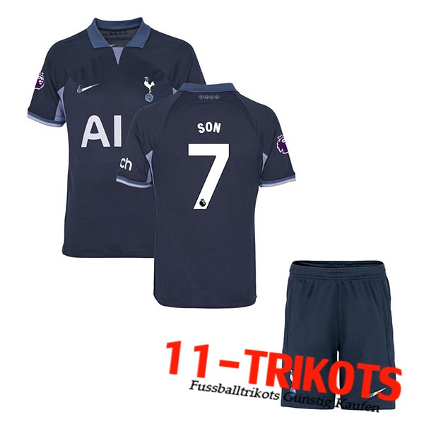 Tottenham Hotspur (SON #7) Kinders 2023/2024 Auswärtstrikot