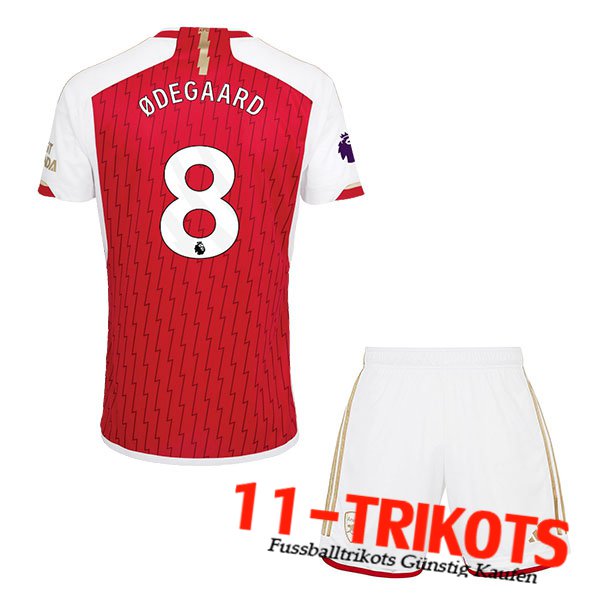 Arsenal (ØDEGAARD #8) Kinders 2023/2024 Heimtrikot