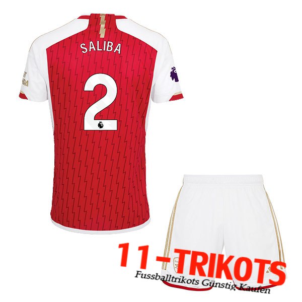 Arsenal (SALIBA #2) Kinders 2023/2024 Heimtrikot