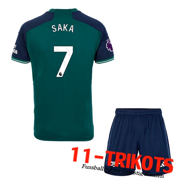 Arsenal (SAKA #7) Kinders 2023/2024 Third Trikot