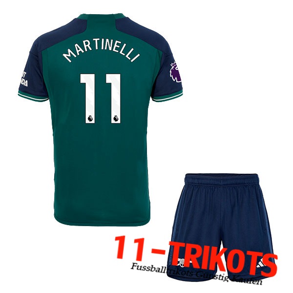 Arsenal (MARTINELLI #11) Kinders 2023/2024 Third Trikot