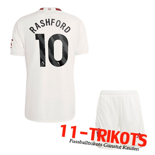 Manchester United (RASHFORD #10) Kinders 2023/2024 Third Trikot