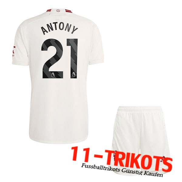 Manchester United (ANTONY #21) Kinders 2023/2024 Third Trikot