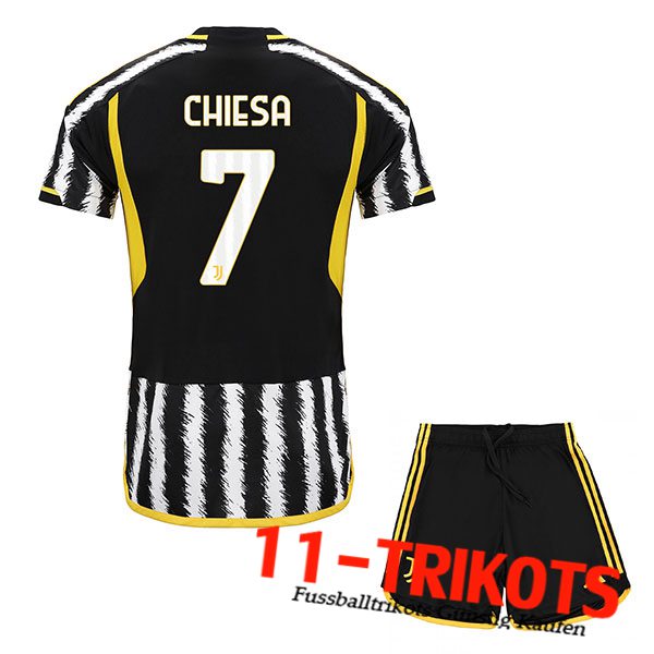 Juventus (CHIESA #7) Kinders 2023/2024 Heimtrikot