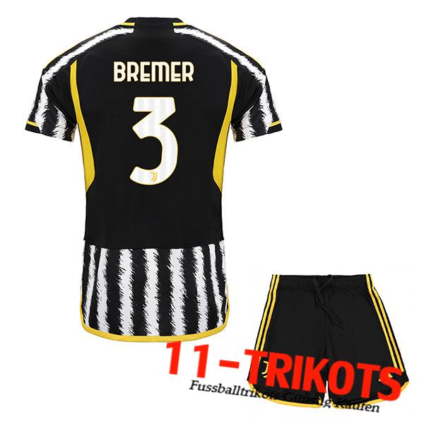 Juventus (BREMER #3) Kinders 2023/2024 Heimtrikot