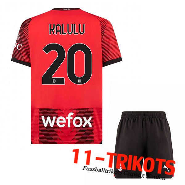 AC Milan (KALULU #20) Kinders 2023/2024 Heimtrikot