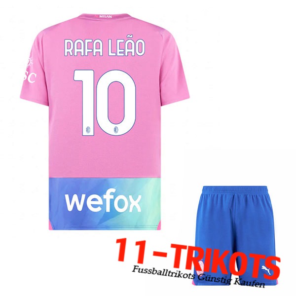 AC Milan (RAFAEL LEÃO #10) Kinders 2023/2024 Third Trikot