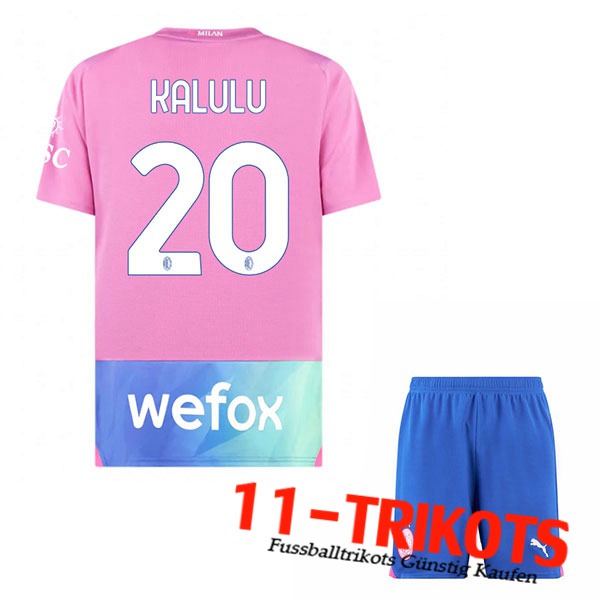 AC Milan (KALULU #20) Kinders 2023/2024 Third Trikot