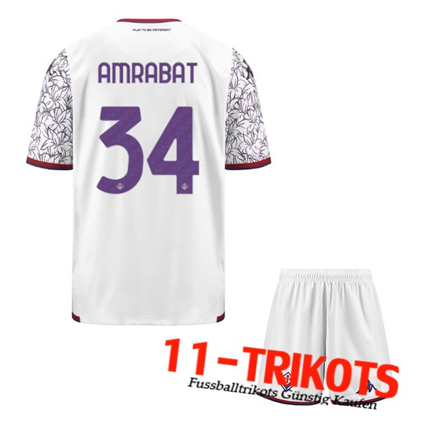 ACF Fiorentina (AMRABAT #34) Kinders 2023/2024 Auswärtstrikot